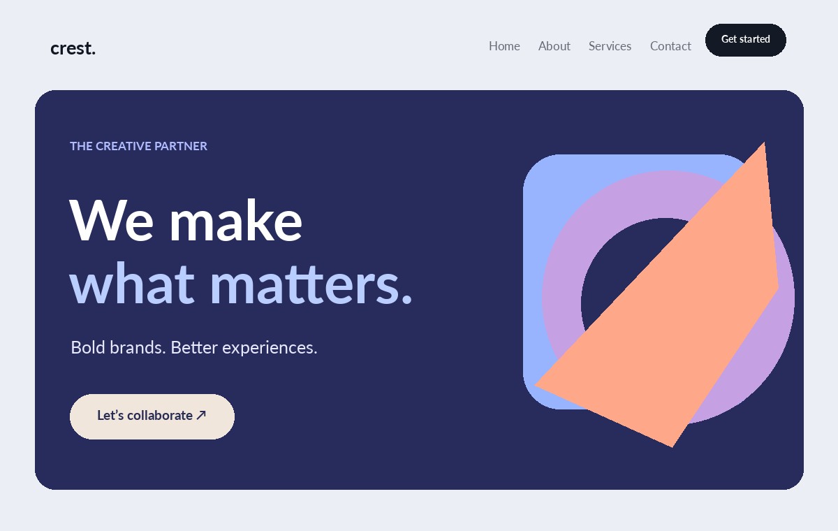Crest Agency WordPress theme preview
