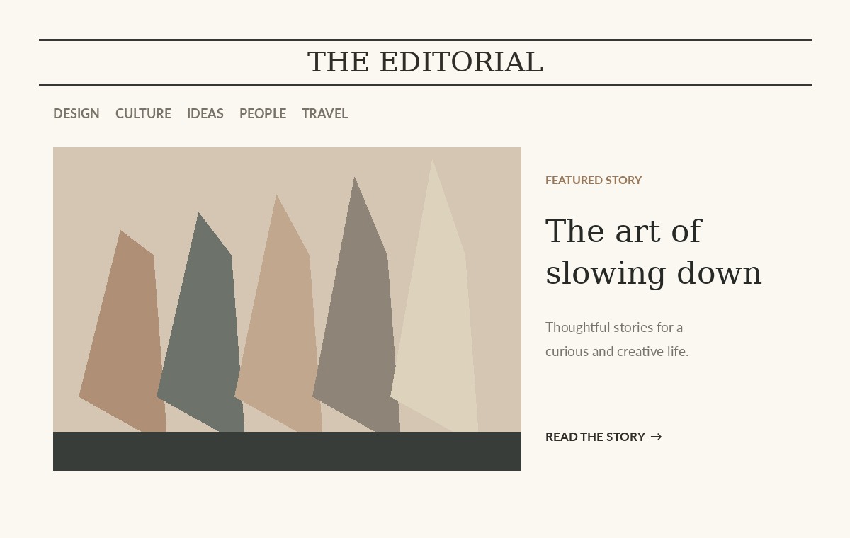 Editorially WordPress theme preview