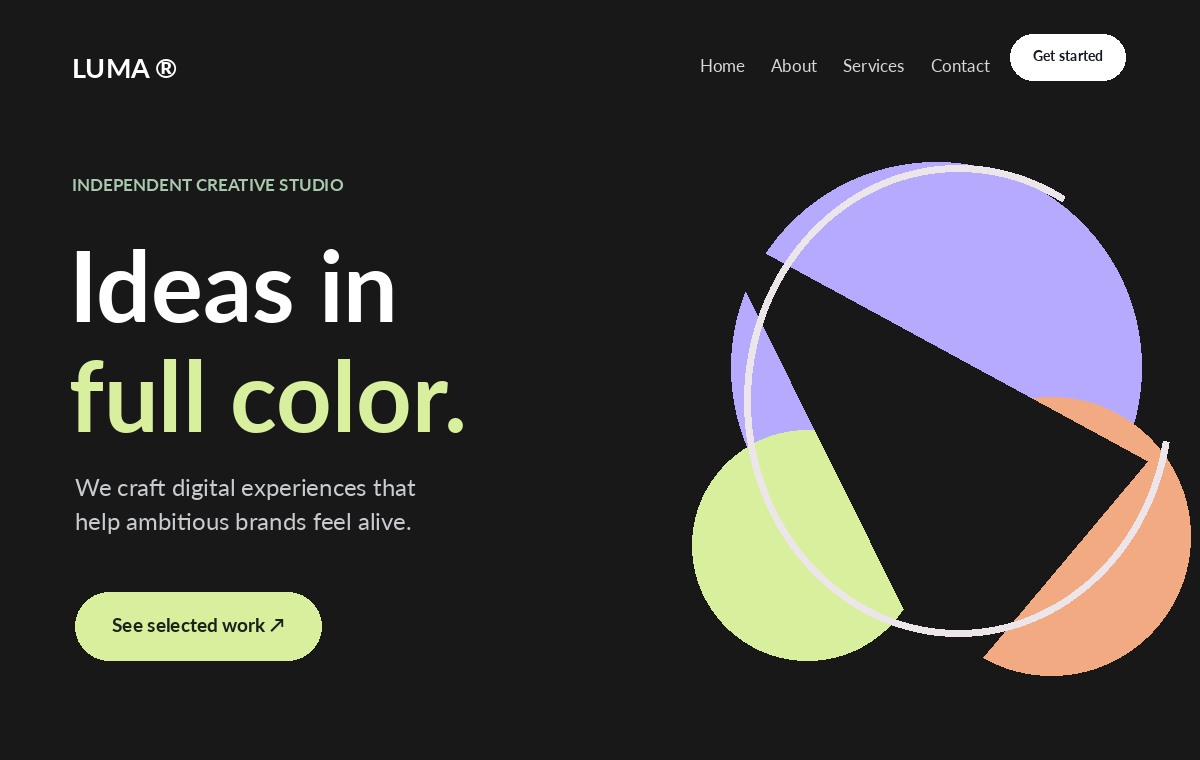 Luma Studio WordPress theme preview