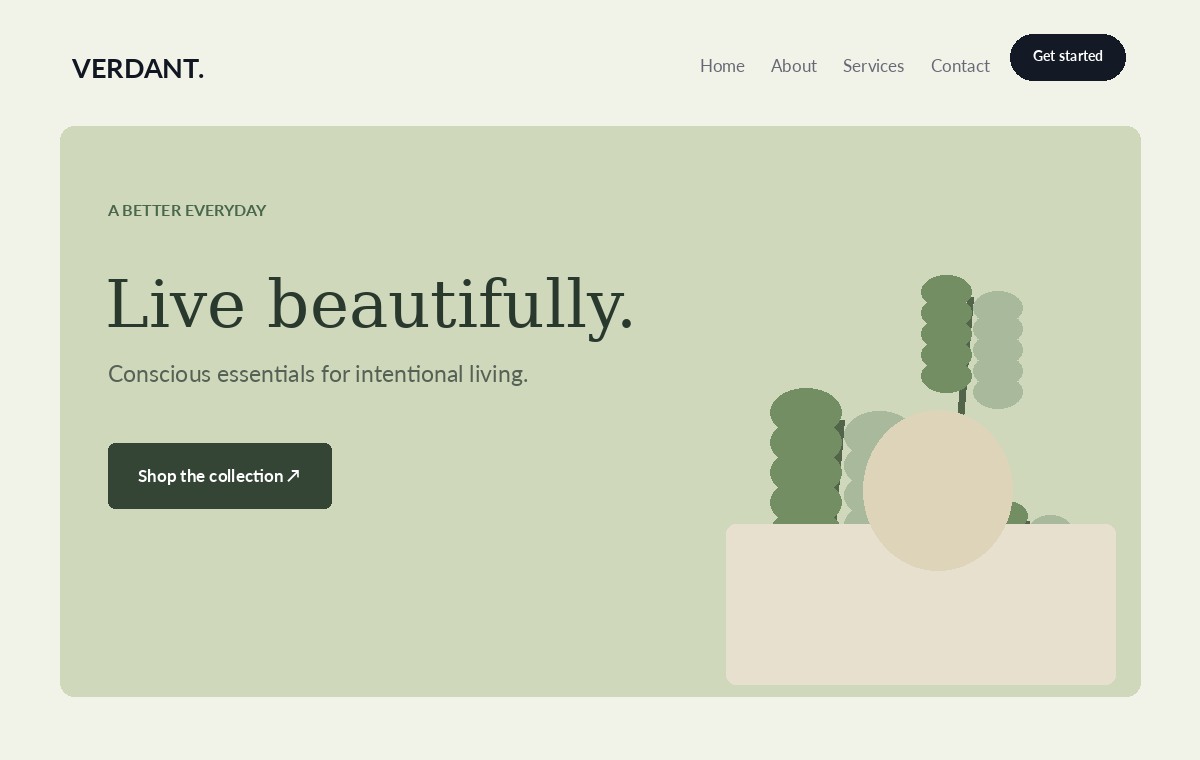 Verdant Living WordPress theme preview